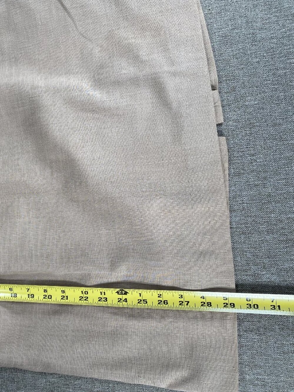 Vintage Cross Country Midi A-Line Skirt Women's 16 Taupe Linen Blend VTG USA NWT - Picture 11 of 11
